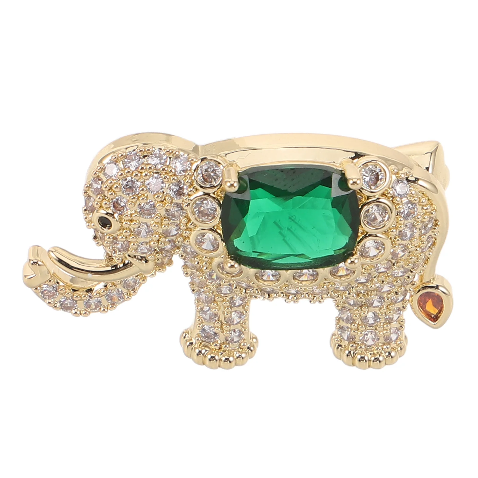 

Mini Elephant Brooch Sparkly Copper Rhinestone Animal Lapel Pin For Women Dress Suit Jacket Blazer Coat Scarf Shawl Purse Bag