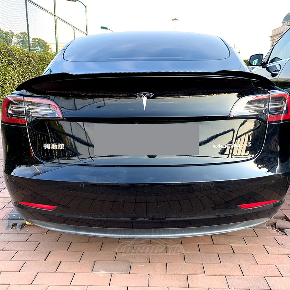 

Спойлер для багажника автомобиля Tesla Model 3 2017 2018 2019 2020 2021, яркий черный спойлер, задний спойлер для багажника автомобиля, украшение автозапчастей