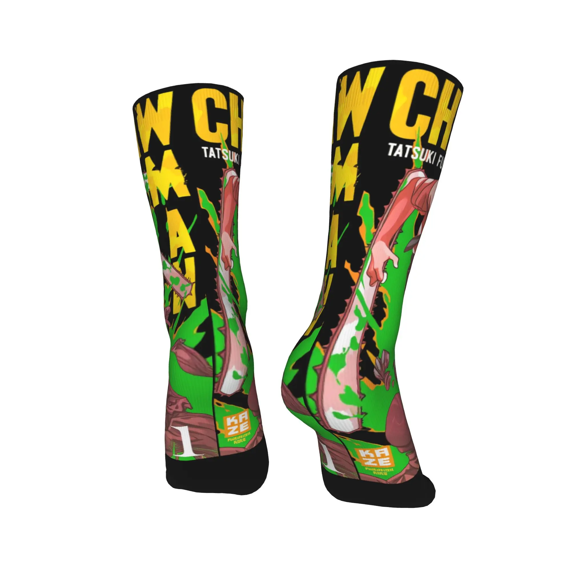 チェーンソーマン レゼス ソックス カスタム ストッキング 滑り止め メンズソックス 快適な秋のカジュアルランニングソックス