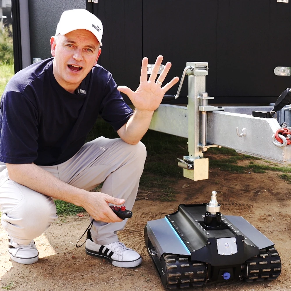 Camping Mover Robot Remote Controlled Trailer Dolly Electric Trolley Mover Rv Mover Trolle