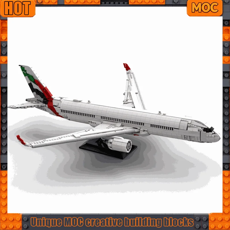 2701PCS Wide Body Twin Engine Passenger Jet Model Building Blocks Custom Creative DIY Assembly Toy Kit Gifts For Aircraft Fans