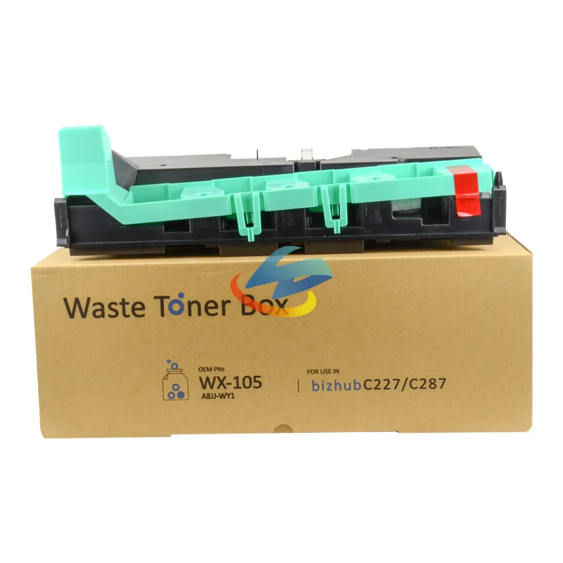 1PCS WX-105 Waste Toner Box for Konica Minolta Bizhub C227 C287 C367 Bizhub C226 C256 C266 C7333 C7226 C7528 Waste Toner Bottle