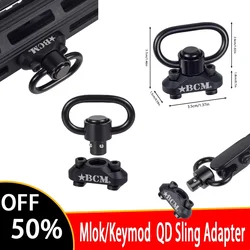Quick Release QD Sling Swivel Stud Mount Adapter For Mlok M-LOK Keymod Rail Mount Base Outdoor Hunting Accessories