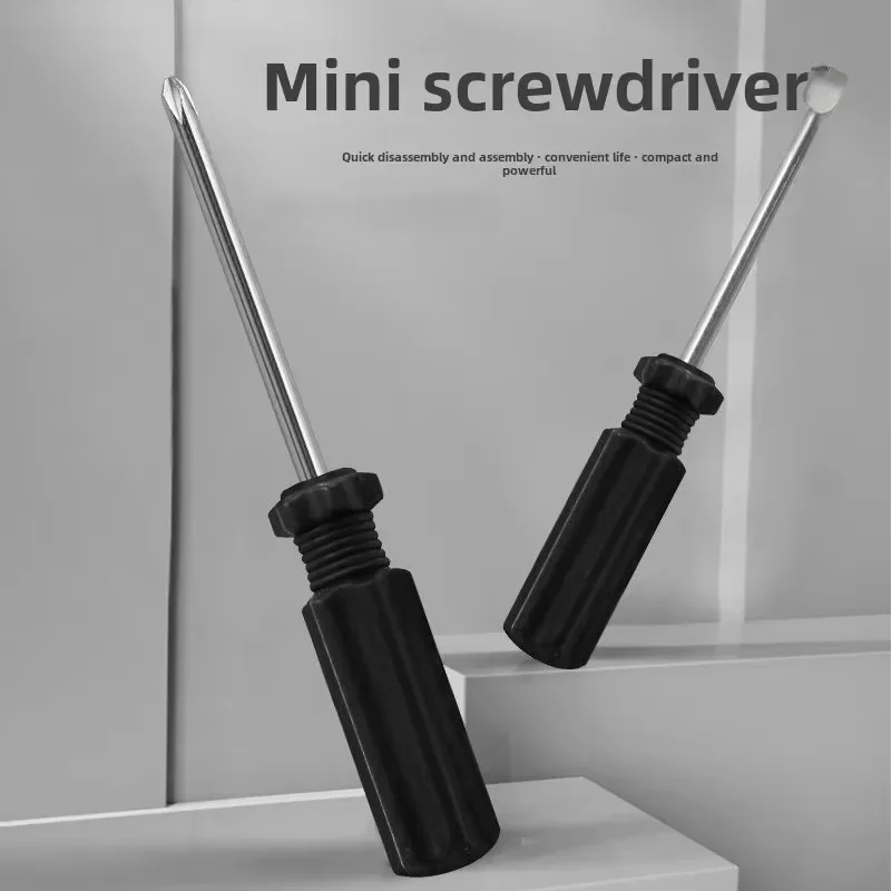 Durable 4MM Black Screwdriver 10CM Mini Small Screwdriver Hand-held Disassembly Tool