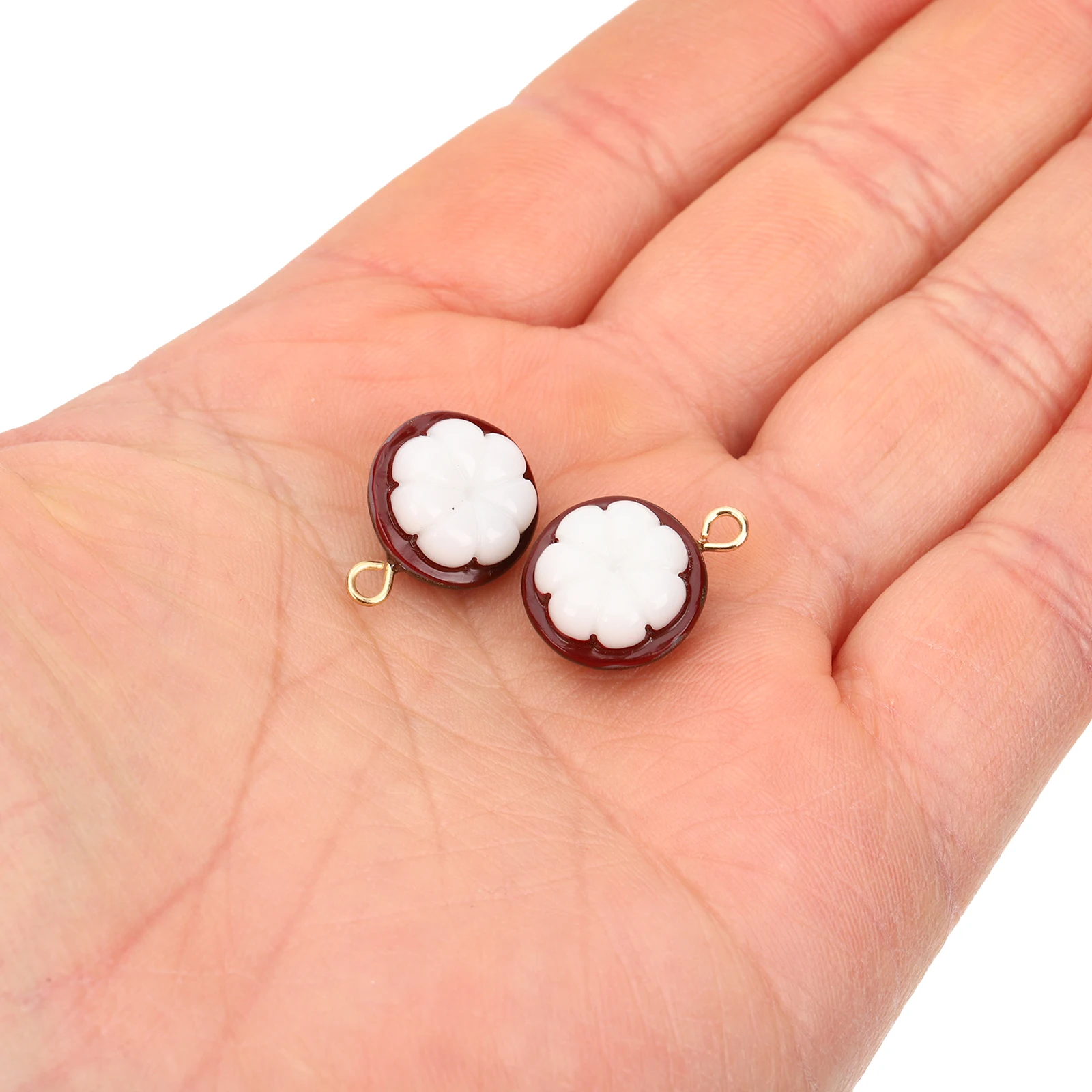 

4pcs 3D Fruit Charms Jewelry Making Accessories Pendant Earrings Necklace Bracelet Diy Crafts Charm Plastic Metal Durable