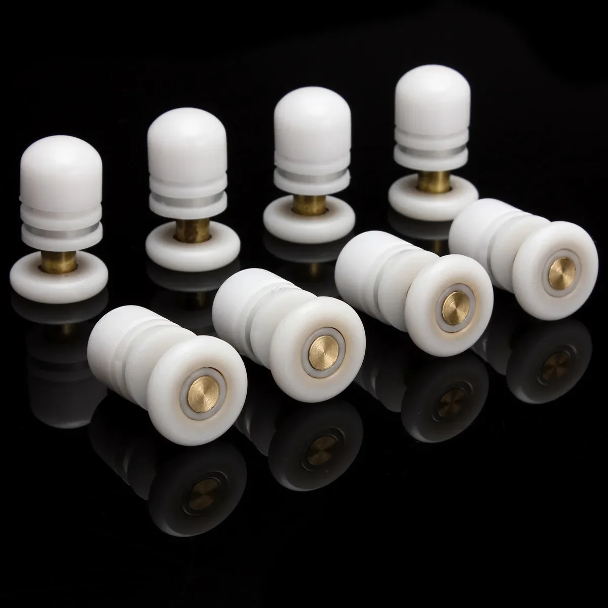 8pcs Rolos de Porta Inferior Casa Top Rolos Porta do Chuveiro/Corredores/Substituição Rodas Única Roda para Cercos Do Chuveiro cabines