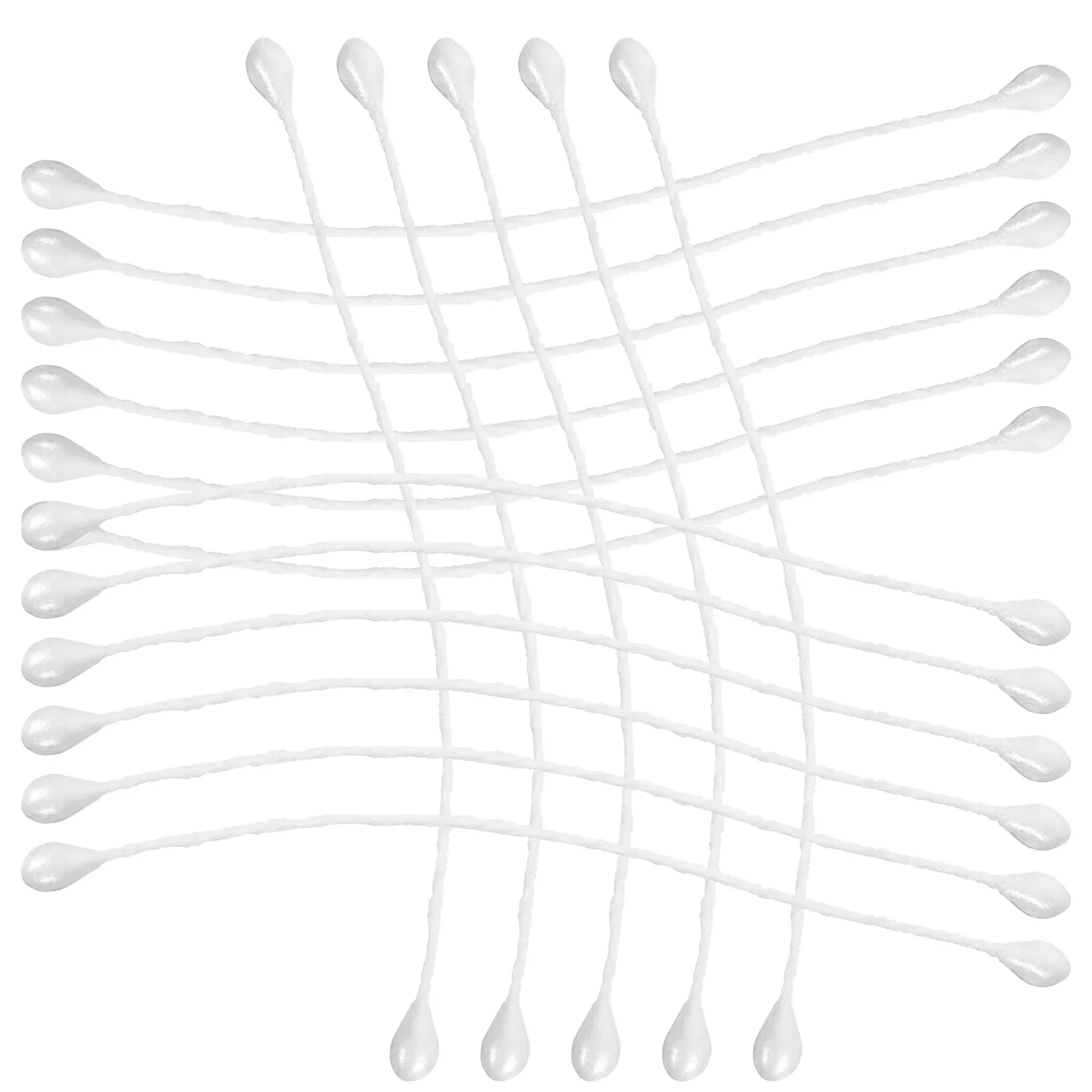 

170pcs Tipped Floral for Making White 6cm Flower Making Buds Nylon Pearl Flower Buds Projects