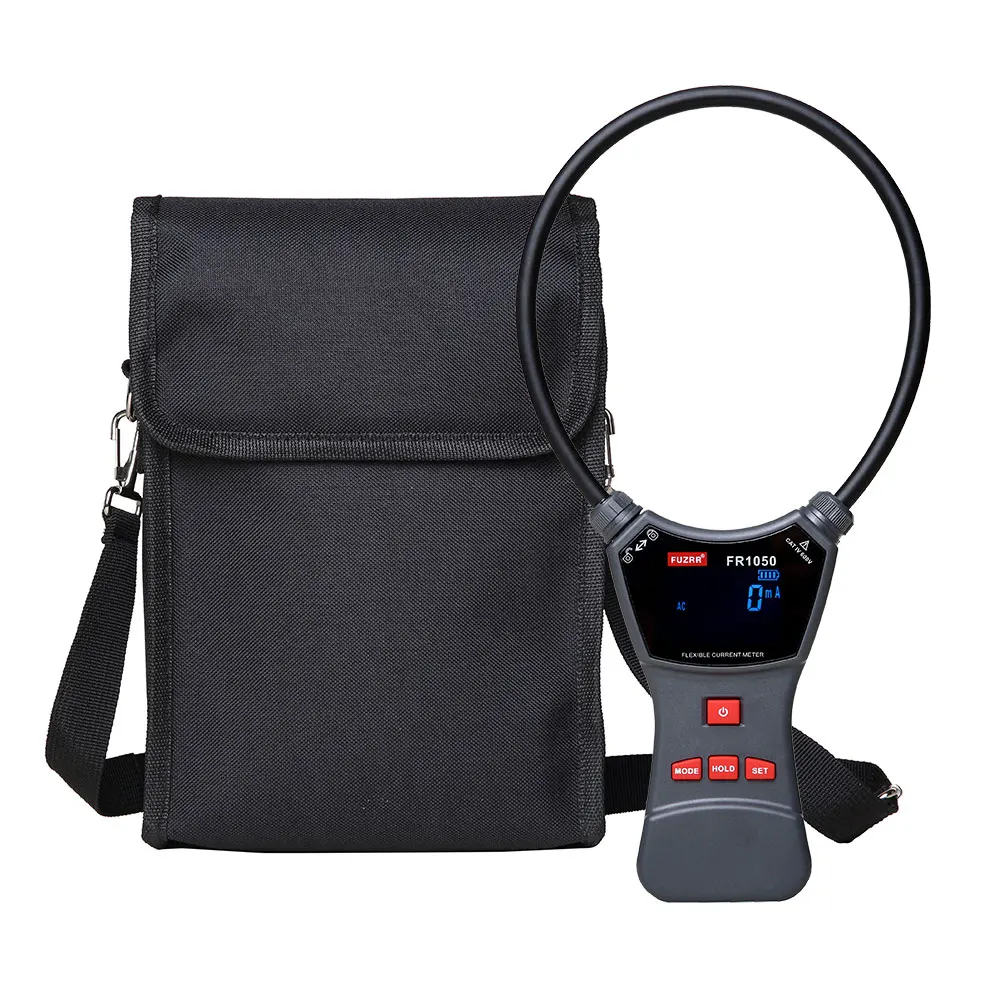 Imagem -03 - Grande Vazamento Corrente Tester Braçadeira Flexível Amperímetro ac dc 1000v Voltage Phase Frequency Meter Fr1050a Fr1050 Fr1050e 10000a