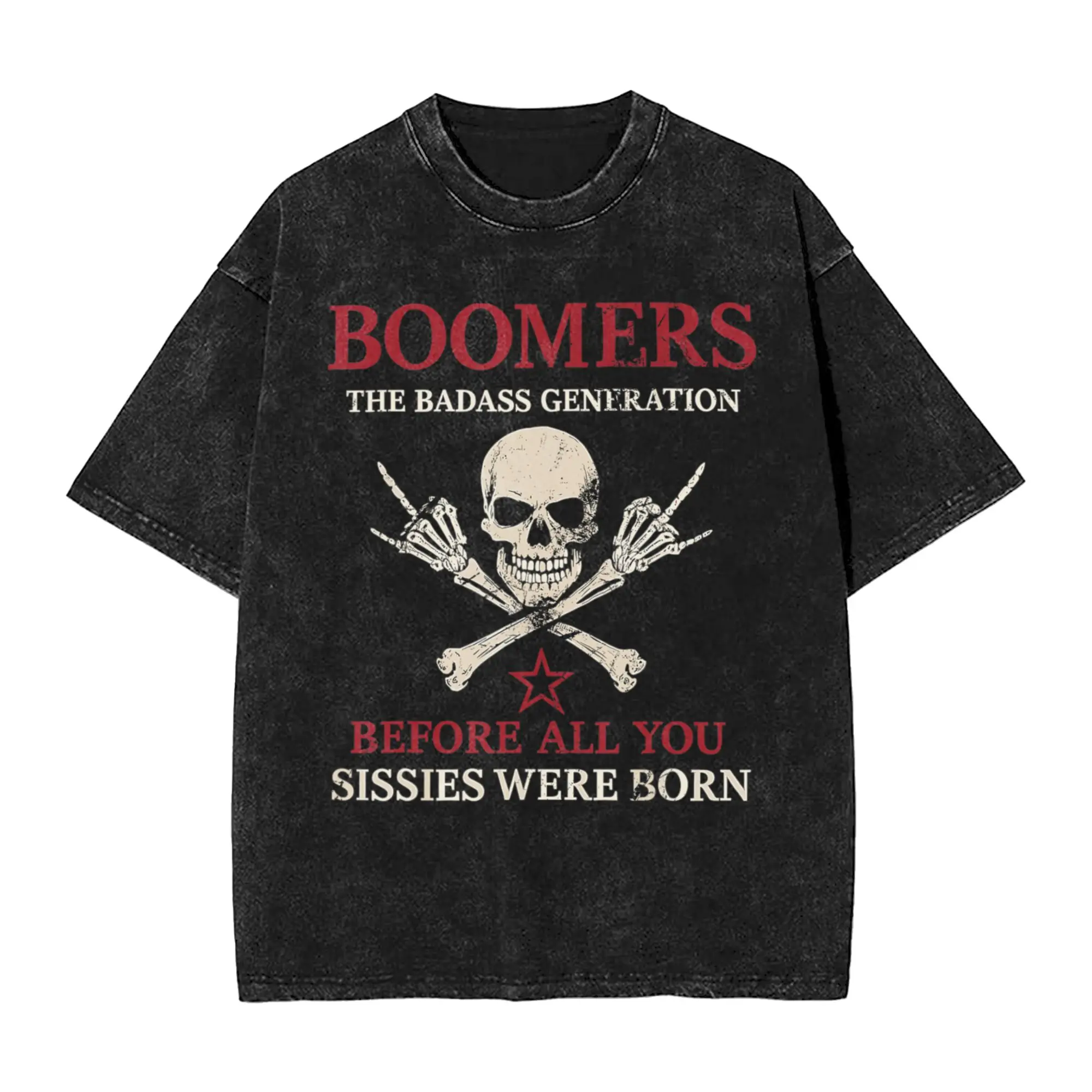 Boomer Generation Badass Before  T-Shirt  Hip Hop T-Shirts Short-Sleeve Y2K Funny Tops Beach Casual O Neck Oversized Clothes