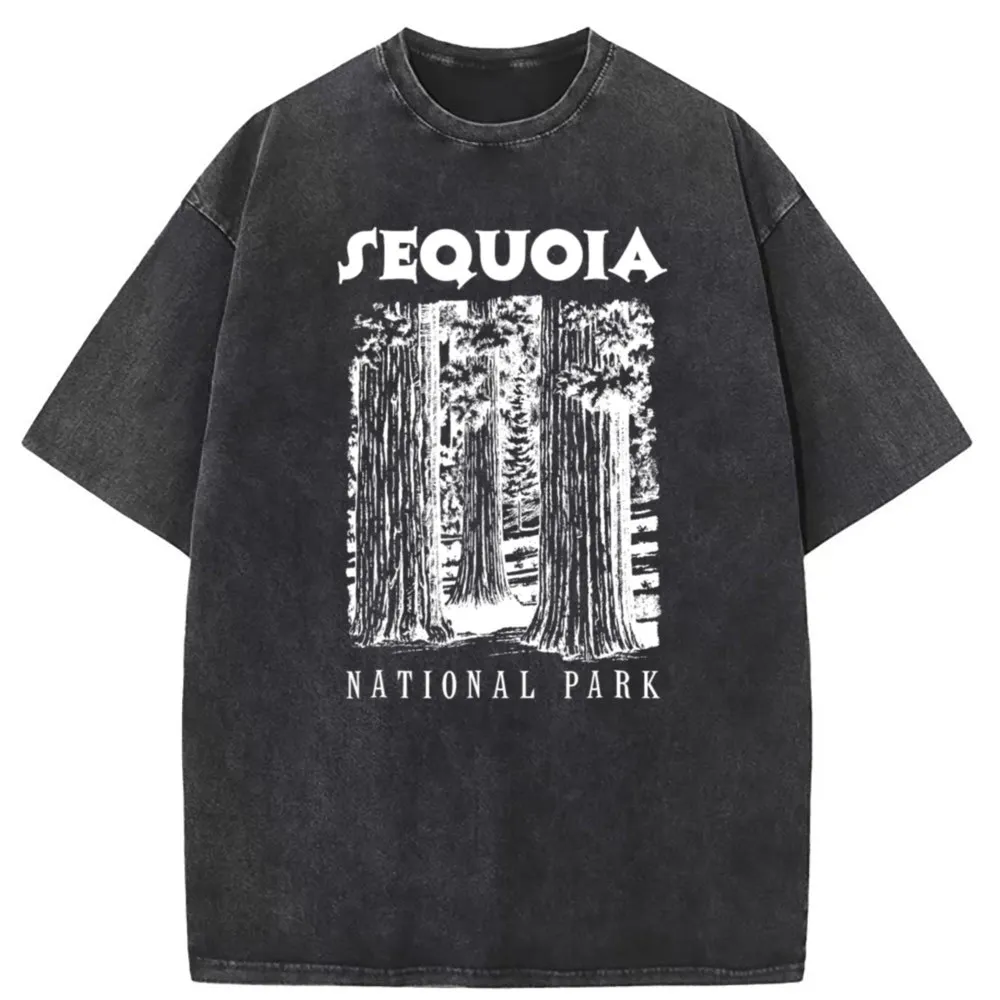 

Sequoia Nationa Park Tshirt I Love Hiking Wander Men Funny Printed Tee Shirt for Men Faddish Long Sleeve Clothing