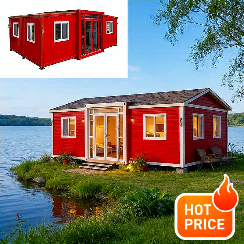 Luxury 20ft 40ft Prefab Modular Shipping Container Retail Store Building Prefabricated House Home Container  Customized Hot Sale