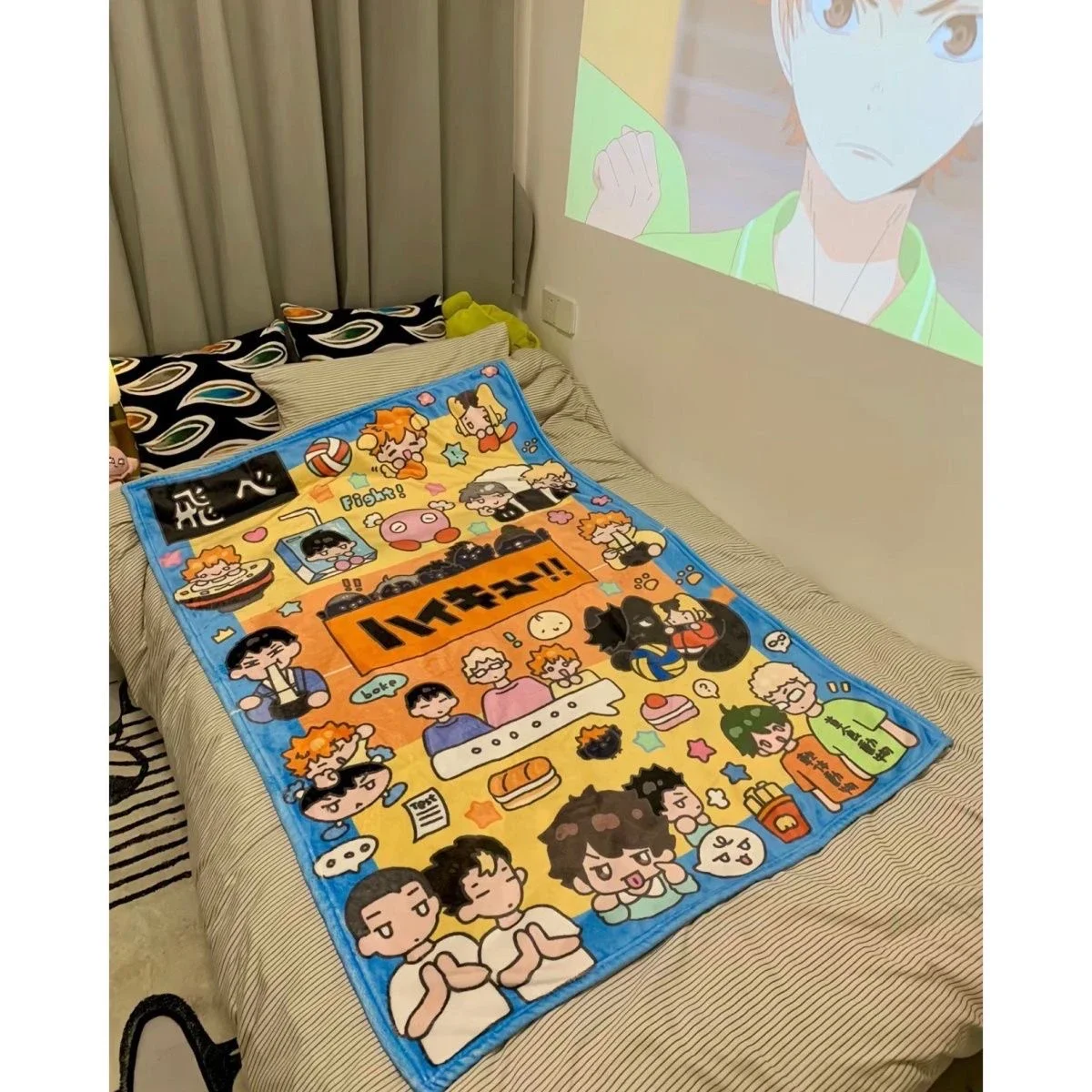 

Anime Ambitus Haikyuu!! Cute Blanket Air Conditioner Cartoon The Office Afternoon Soogan Quilt Cape Nap Rug Xmas Birthday Gift