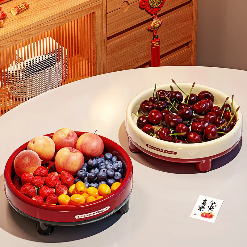 Home Pretty Sweet Bowl Kitchen Fruit Bowls Coffee Table Sugar Nut Storage Tray Table Centercenter Rotating Decoration Plates
