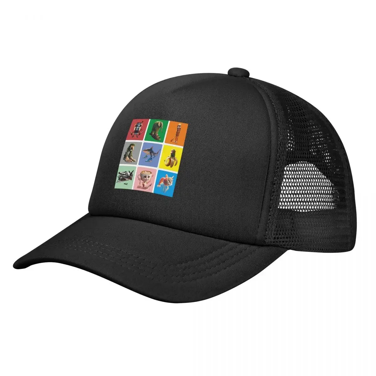 Italian Brain Rot Anomaly Mesh Baseball Caps Snapback Fashion Baseball Hats Breathable Casual Casquette Outdoor Unisex