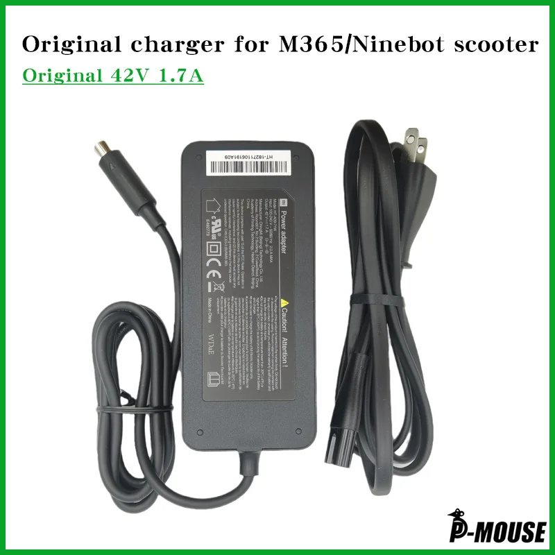 Original Charger For Xiaomi M365 Scooter 42V 1.7A Battery Charger Adapter for M365 Electric Skateboard Scooter