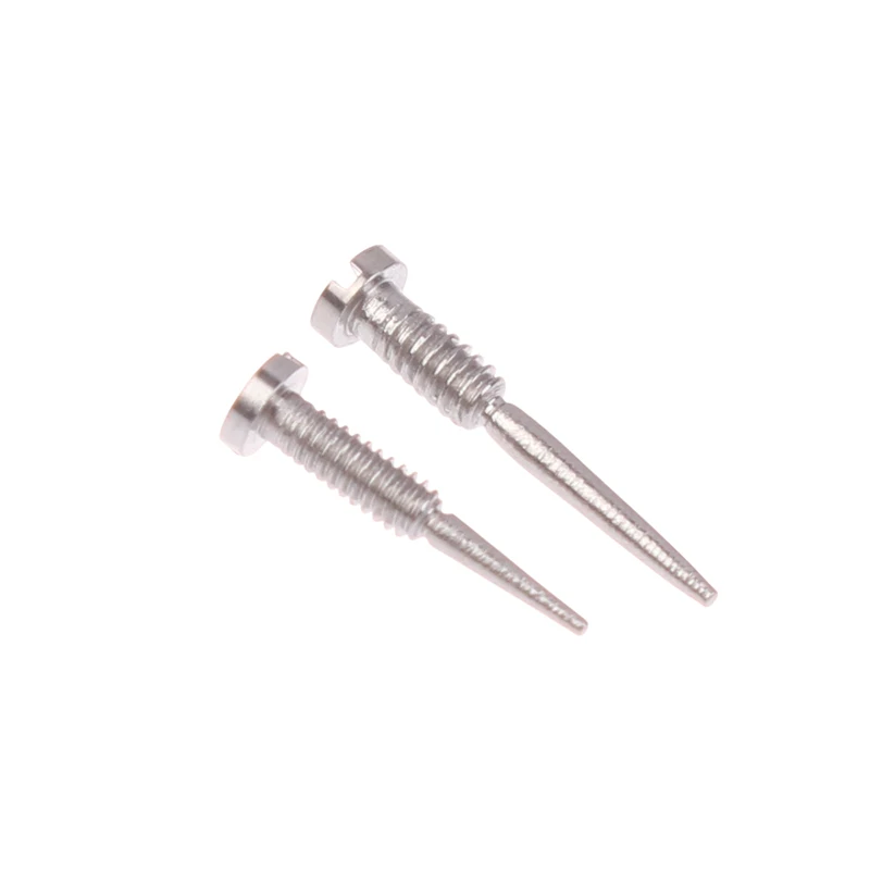100 Stück Brillenfederscharnierschrauben, optisches Brillenzubehör, selbstausrichtende Schrauben mit spitzem Ende, Reparaturzubehör〔CC55〕 – Detail 8