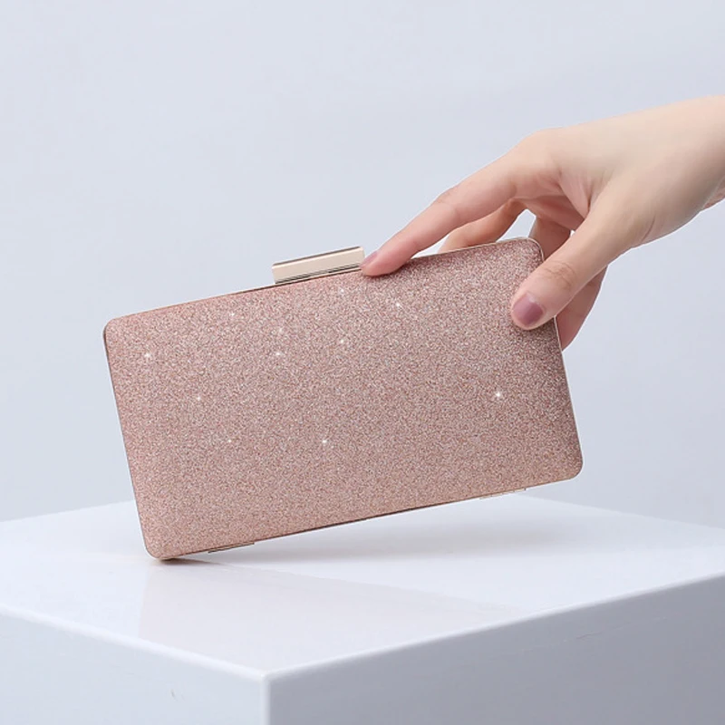 Pink Bags for Women Shiny Clutch Purses Luxury Designer Bags for Women 2024 Evening Wedding Handbag Crossbody Shoulder Wallets