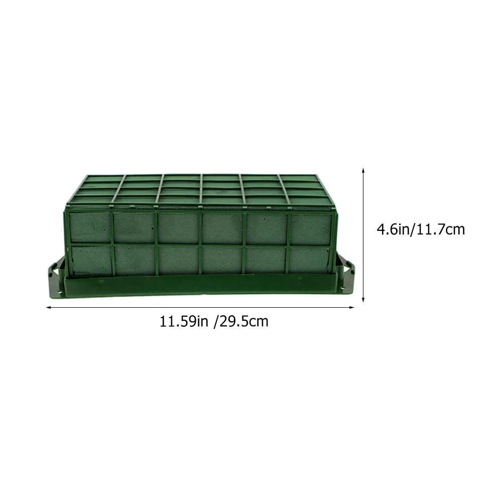 4 Pcs Floral Foam Cage Flower Shop Decor Boxes for Arrangements Rectangle Base Holder Mud