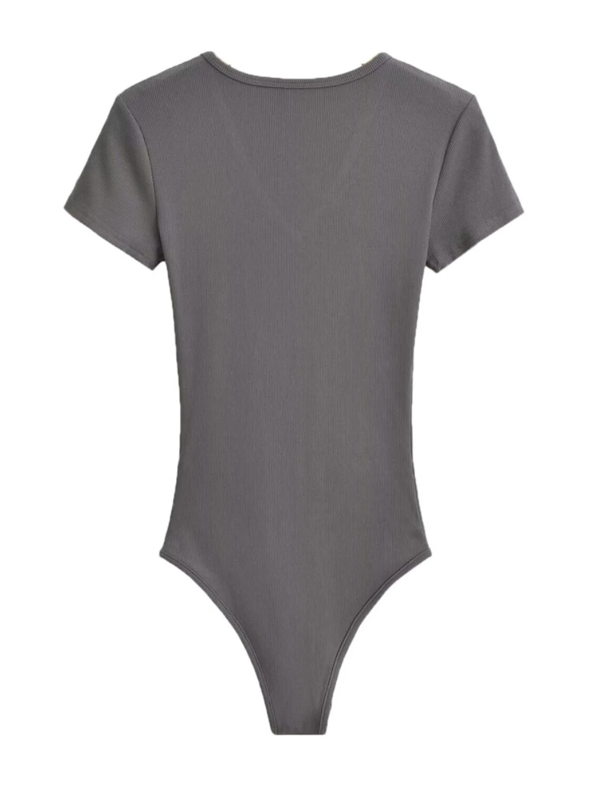 Combinaison sexy et épicée pour femme, t-shirt à col en V, coupe ajustée, couleur unie, haut de rue, base de t-shirt, vêtements d'été