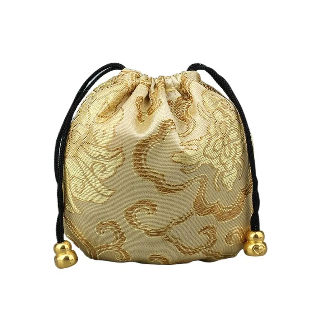 Bolsa de pulsera para mujer, estuche de regalo para collares, bolsa de tela para joyería, organizador de joyas, bolsa de almacenamiento de estilo chino