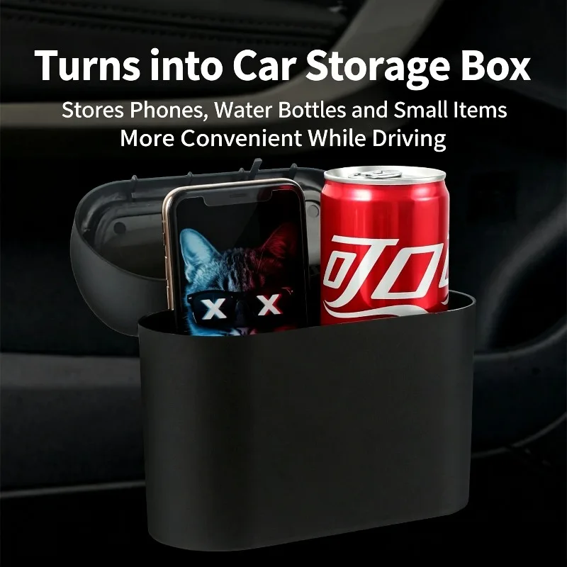 Car Trash , Waterproof Hanging Car Garbage Bin, Multifunctional Vehicle Storage Box for Car Door Seat Back