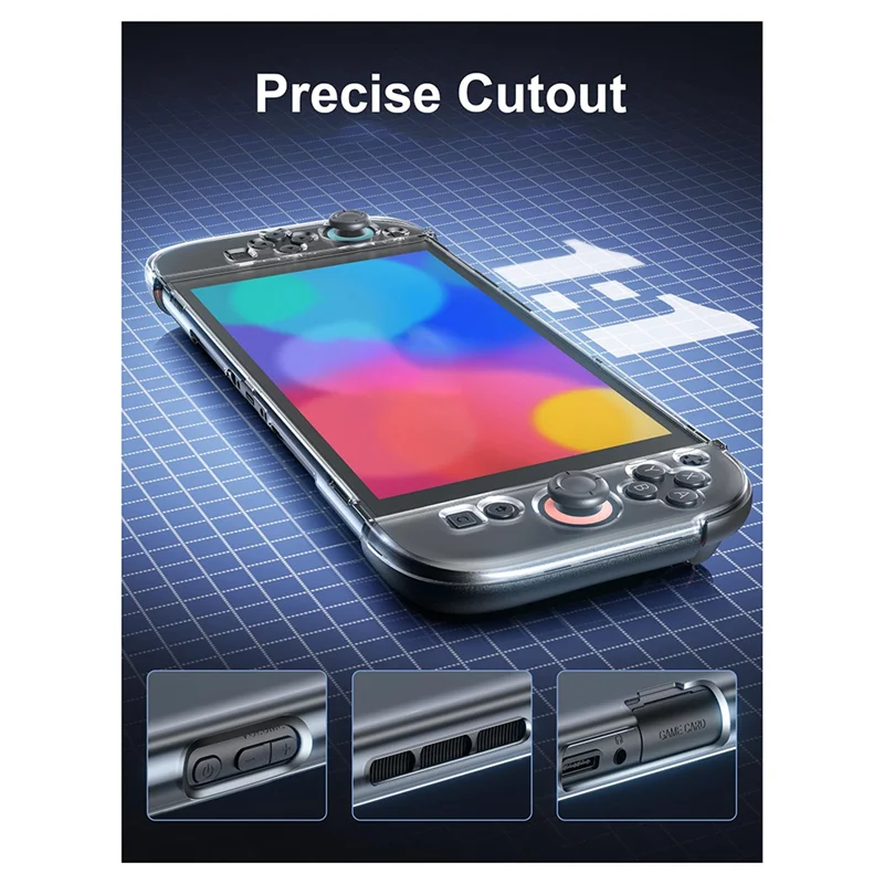 

For Nintendo Switch 2 Clear Dockable Case Protective Cover Compatible With Switch 2 Console,Grip Case