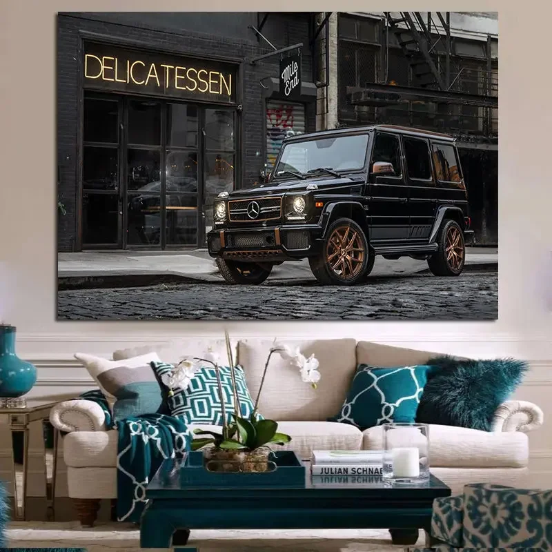 Vehicle G Class Luxury Car Mural Posters Wall Print Art Pictures Canvas Paintings for Living Room Office Home Decor