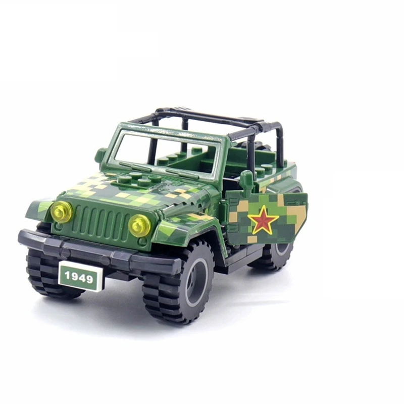 NEW Militarys Camouflage TBS Commando Blacks Wranglers Car Off Roader Building Blocks Classic Model Sets Bricks Kids Kits