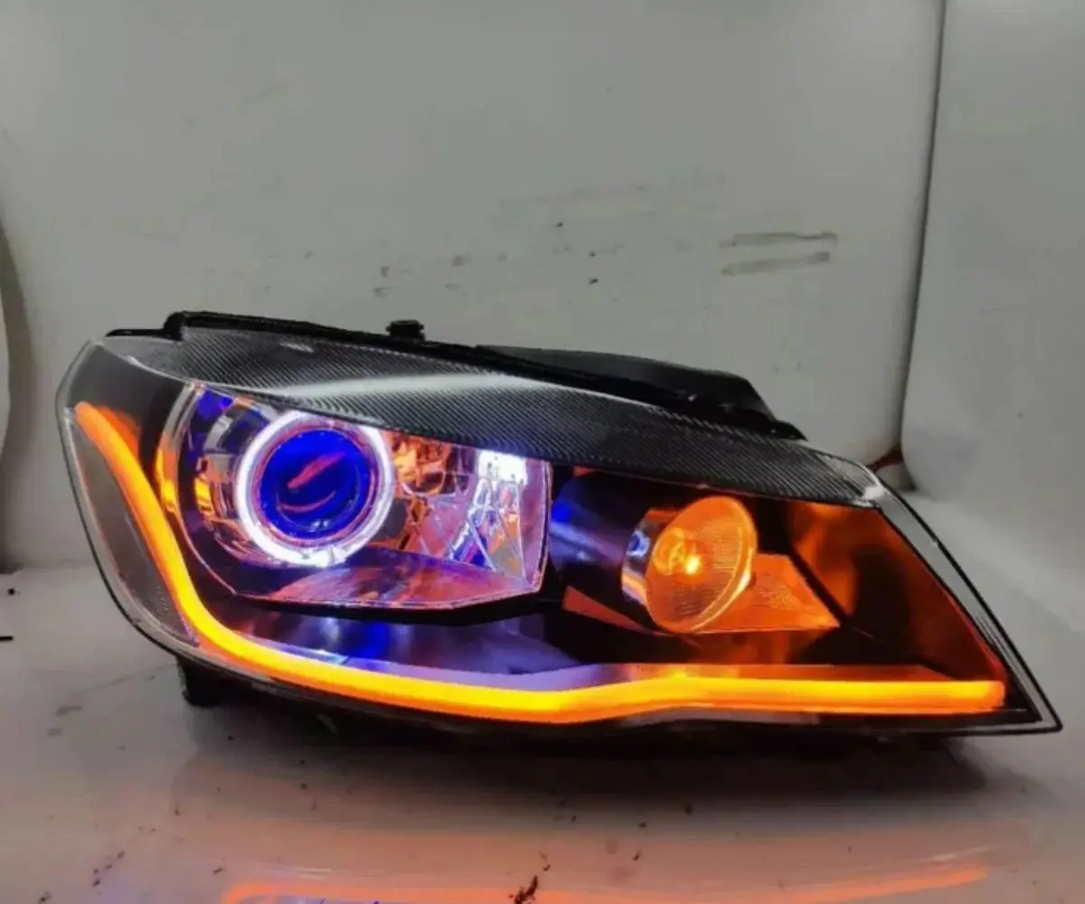 

Передняя модифицированная фара автомобиля для Volkswagen vw jetta 13-15, дневные ходовые огни DRL, фара ближнего света, указатель поворота