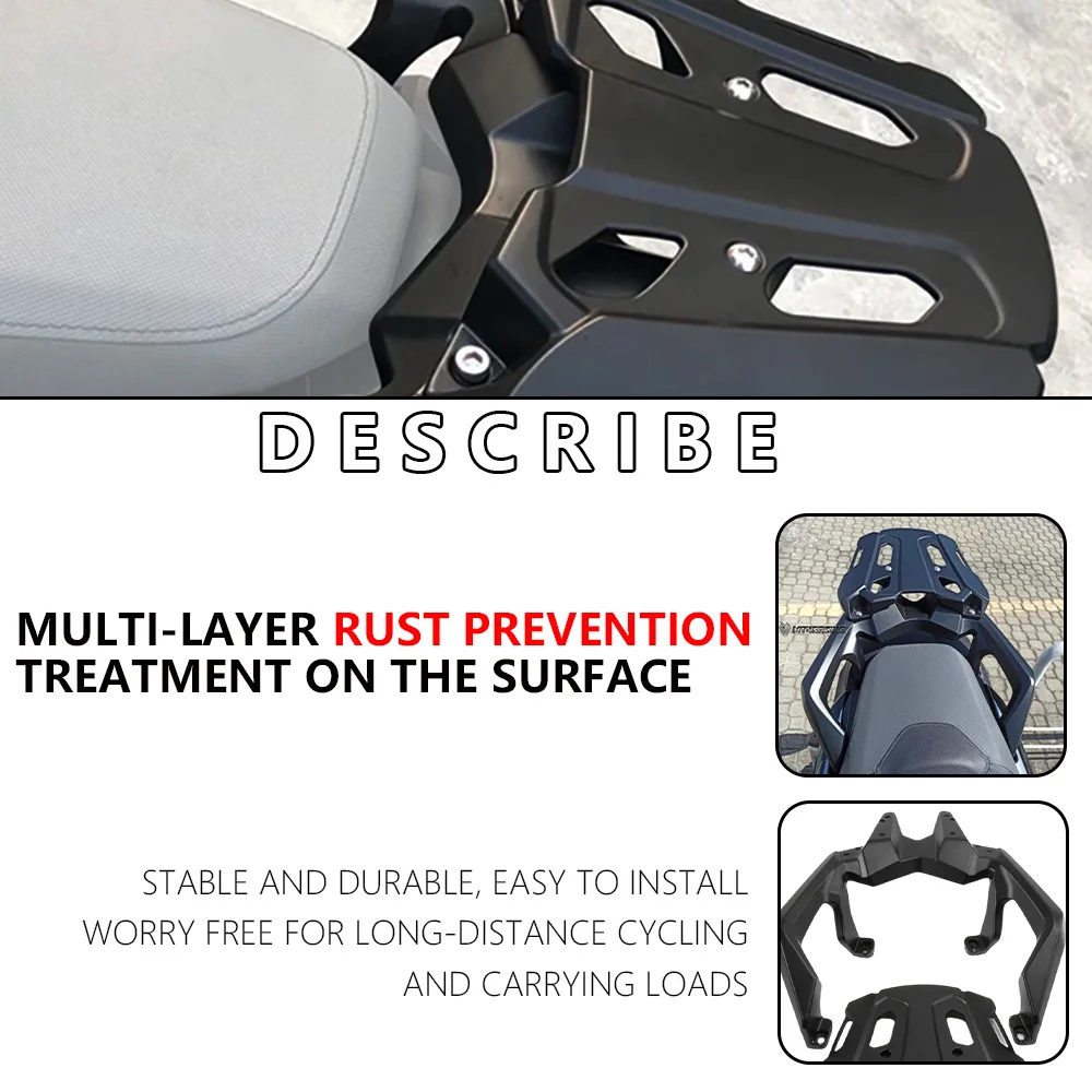 لهوندا ADV150 2019-2021 الخلفية رف أمتعة البضائع رف تخزين حامل الرف أداة صندوق قوس سبليت رف الجذع #2