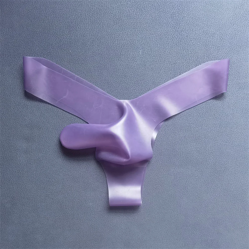 

Nighttime Use Purple Latex Underwear Classic Theme Style Comfortable Fit Lightweight Design For Male For Nightwear