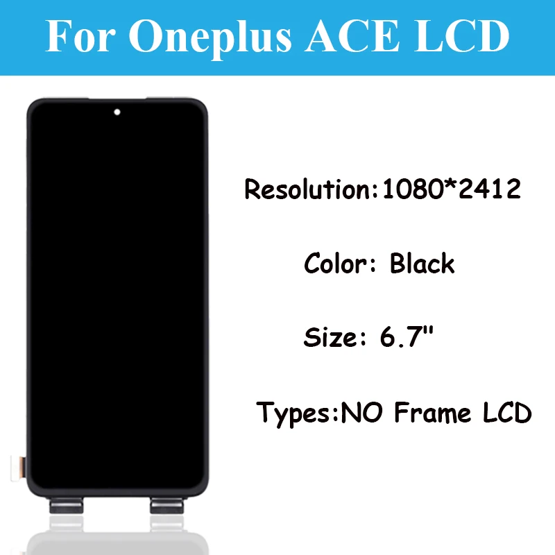 6.7 inch Original For OnePlus Ace PGKM10 LCD Display Touch Screen Digitizer Assembly Replacement For One plus Ace LCD