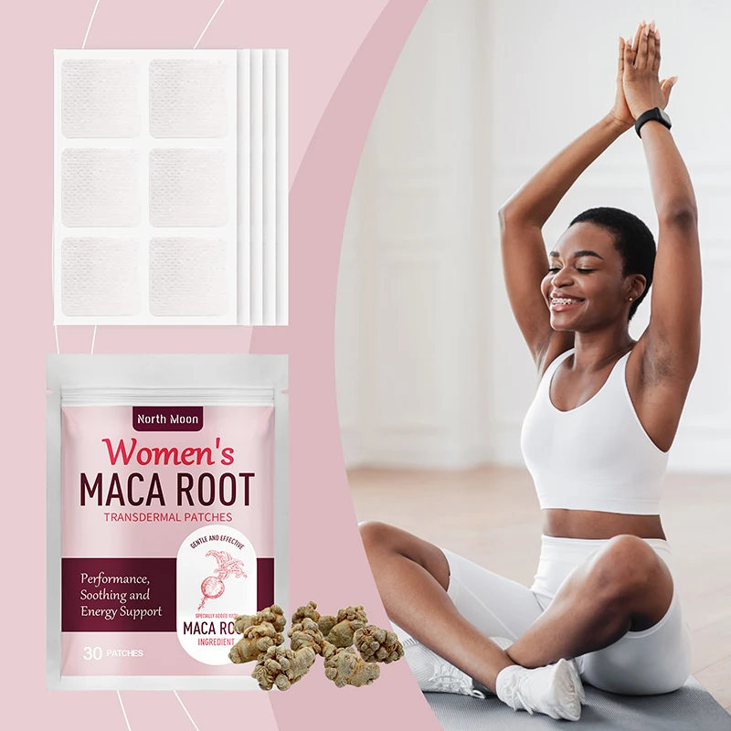 30 رقعًا للعناية بالجسم الأنثوي، مكونات طبيعية، رقع ماكا جذر عبر الجلد، تدعم توازن الهرمونات للطاقة، مصنوعة خصيصًا #1
