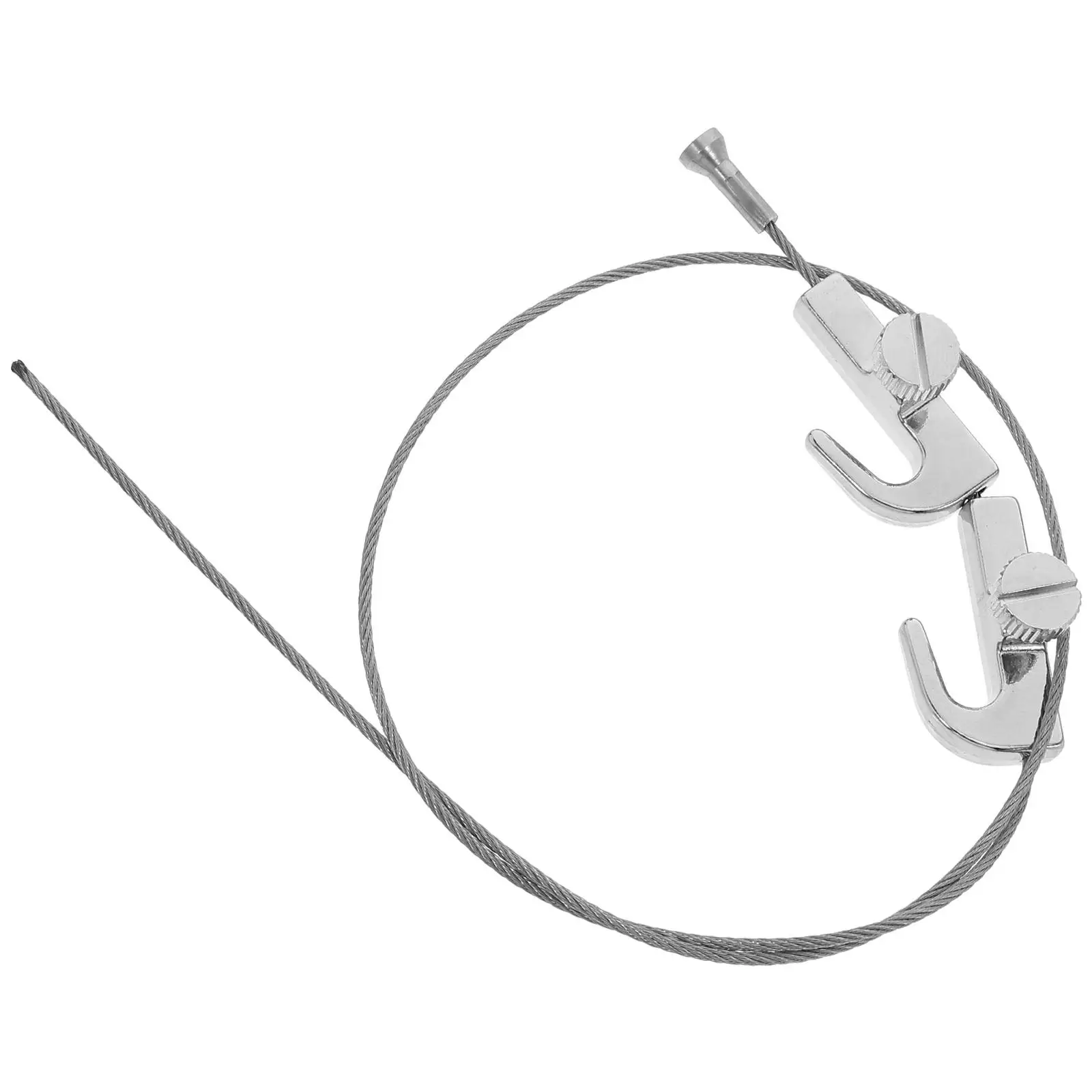 

Stainless Steel Wire Rope Hooks Material Easy Adjustment Versatile Use Photo Frame Hangers Picture Hanging System Kit