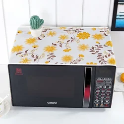 1PCS Microwave Oven Dustproof Cover Dustproof Satin Storage Bag Dustproof Cloth Household Printed Cover Modern Top Cover Cloth