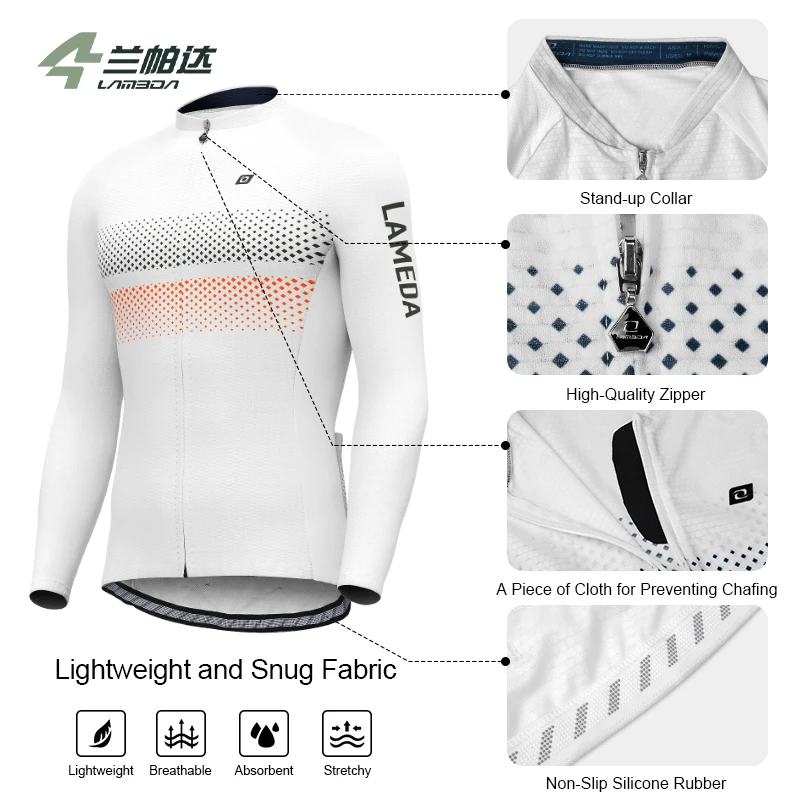 Lameda Pro Bicycle Cycling Jersey Mountain Bike Jersey Breathable Long Sleeve Bicycle Cycling Jersey Men\'s Sportswear Women