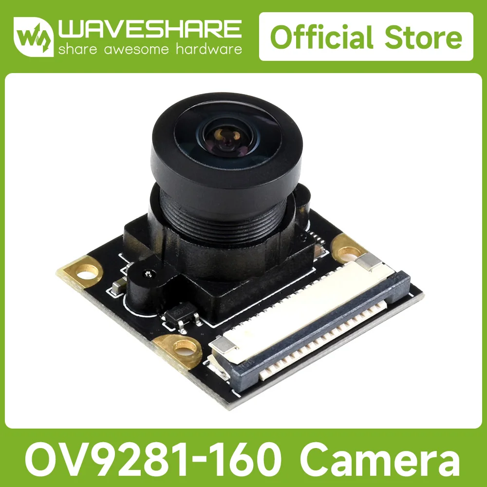 waveshare camera mono para raspberry pi obturador global 1mp 4b 3b ov9281160 01