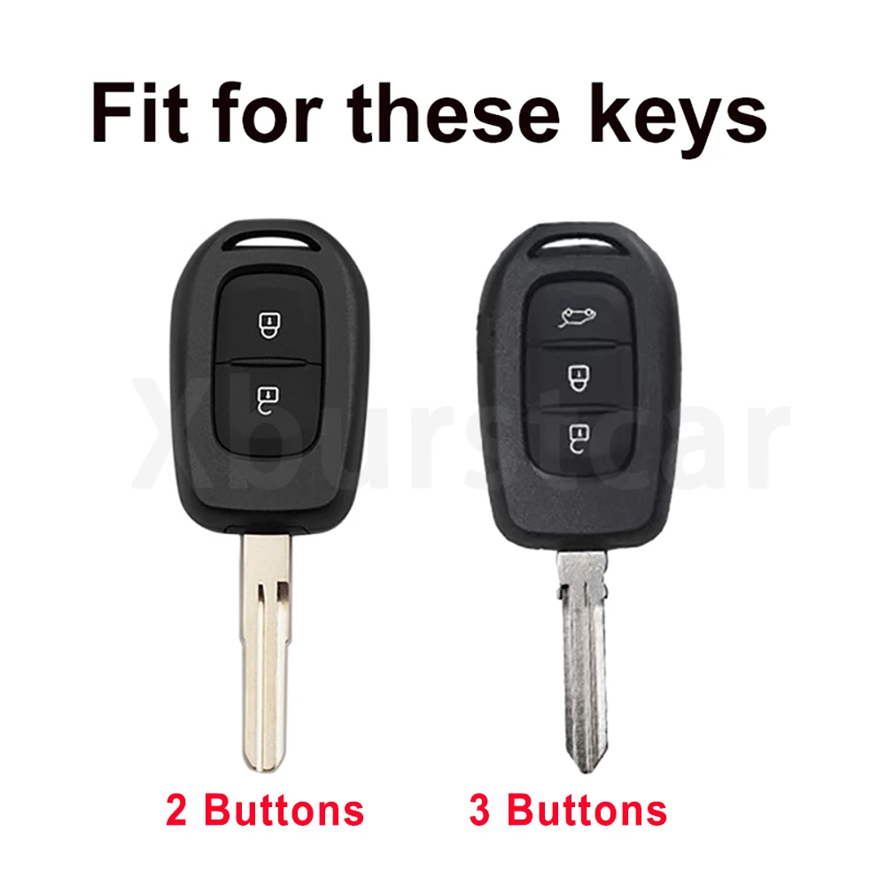 2/3 Buttons Fob Shell TPU Car Key Cover Case for Renault Kwid Trafic Symbol for Dacia Sandero Logan Duster Keyless Accessories - Image 2