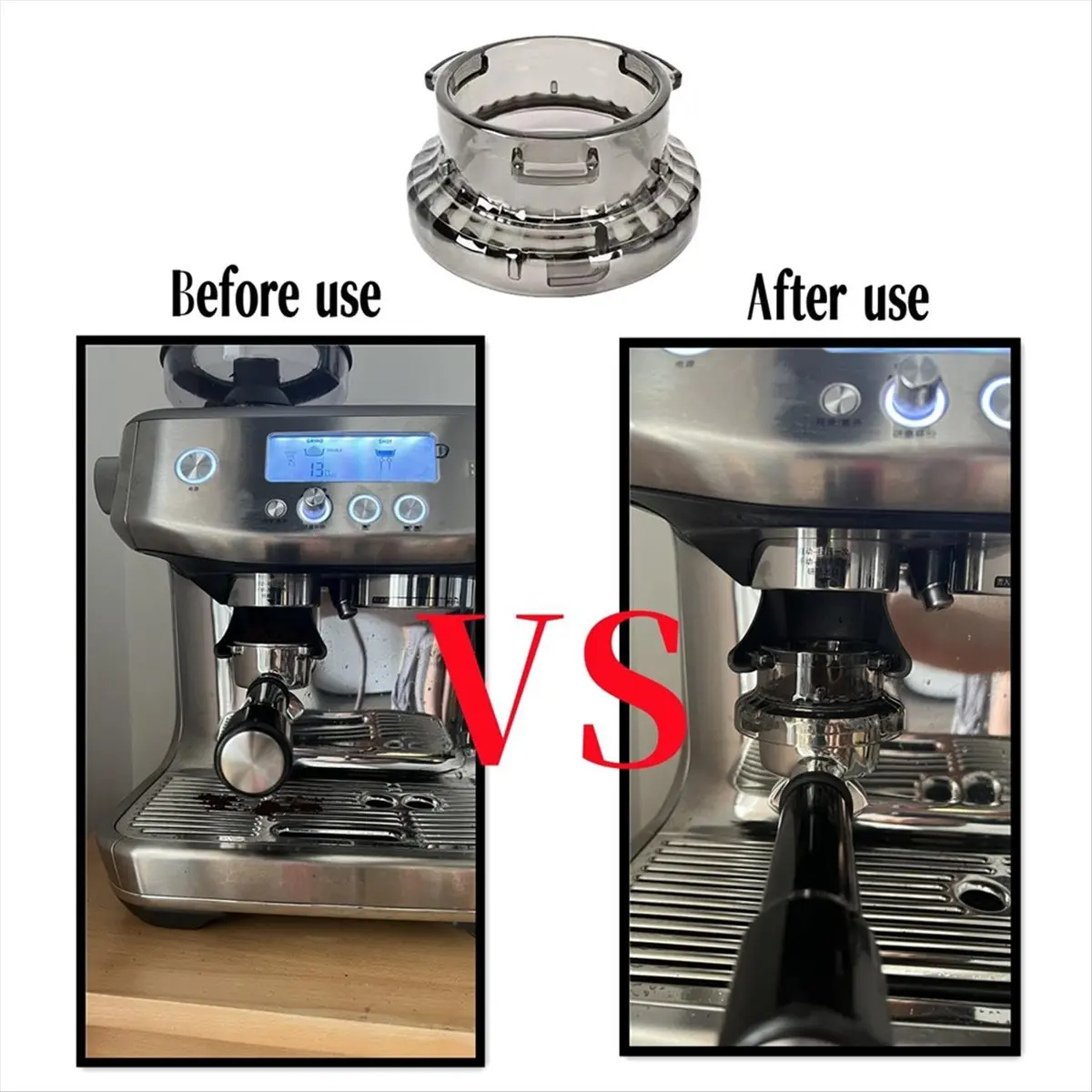 COFA 54mm Espresso Machine Accessories - 54mm Espresso Machine Cleaning Disc and Dosing Funnel for Series