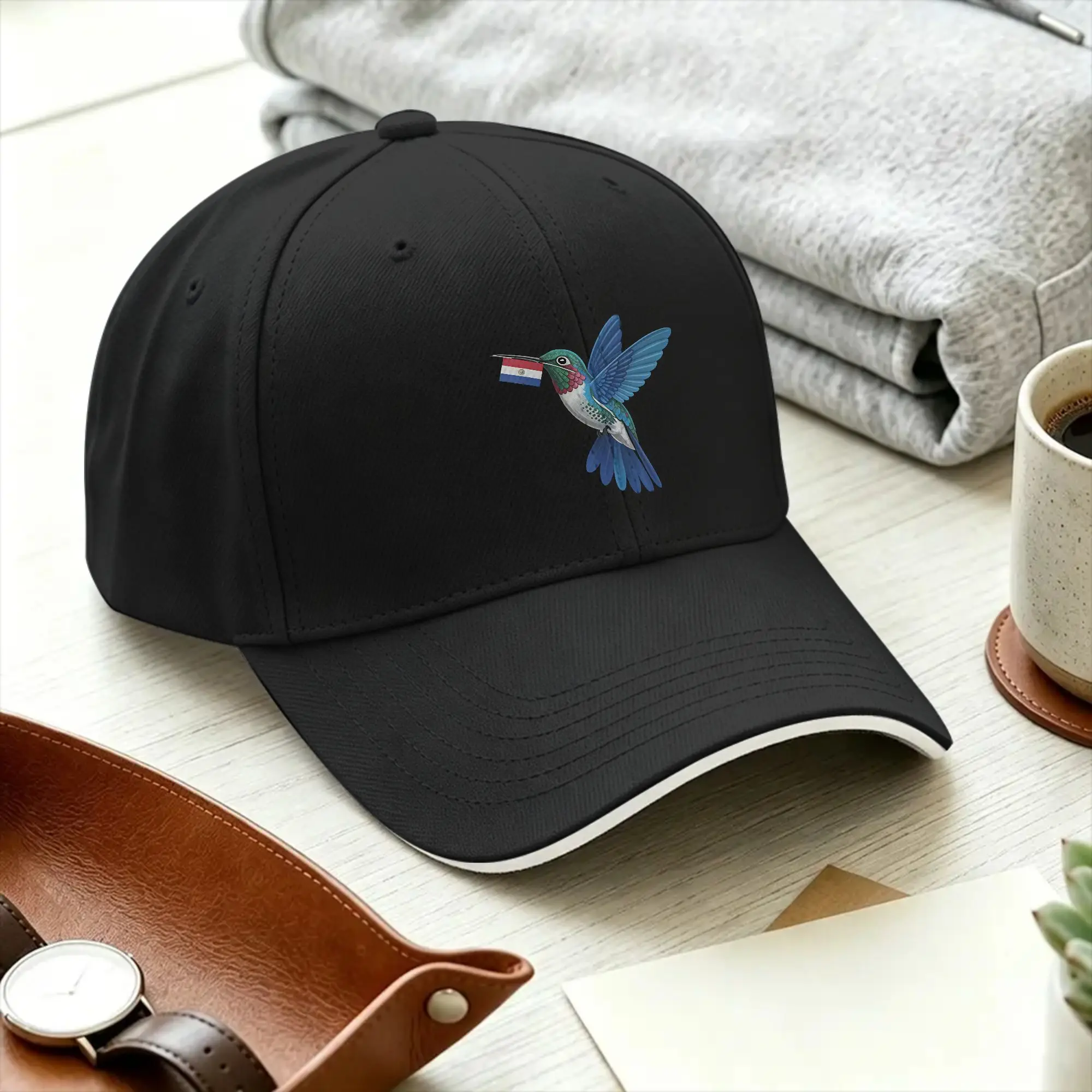 Hummingbird Paraguayan Flag  Baseball Cap Paraguay y2k Cute Women Men Hip Hop Hats Sun Visor Hunting Camping Baseball Caps