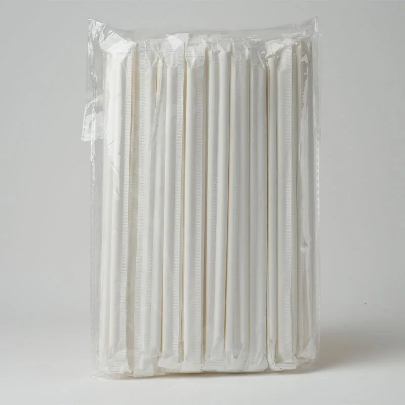 使い捨てストロー 個別包装、茶色の紙ストロー、飲料、コーヒー、ホットドリンク、クリスマスパーティー用品に最適