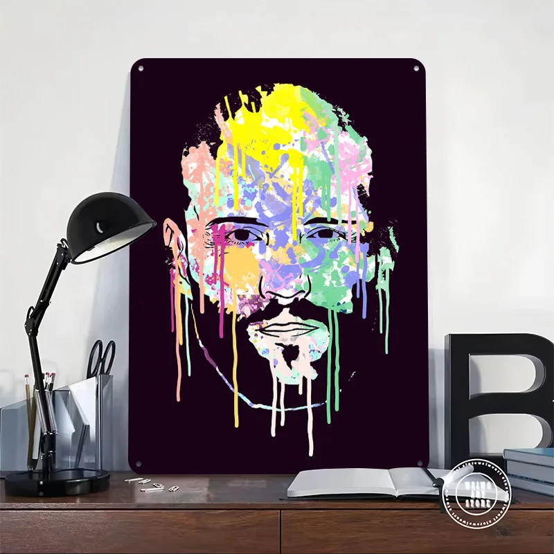 ACTOR LEGEND VECTOR Personalized 3D Textured Metal Poster Wall Art Tinplate Sign for Luxury Decoration Home Decorations Room Tin