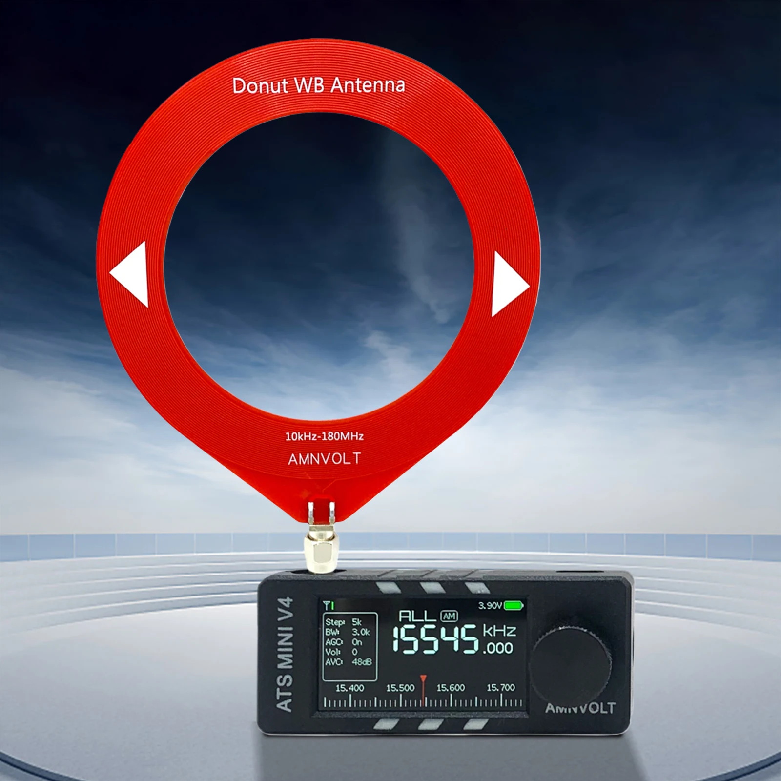V4 Pocket Radio AMNVOLT Mini SI4732 All Band DSP Radio with Hi-Z Headphone Amplifier Circuit FM AM SSB LSB USB Mode Receiver