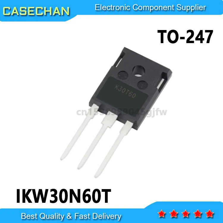 10PCS New and Original K30T60 K30N60 30N60 IKW30N60T  TO-247 30A 600V