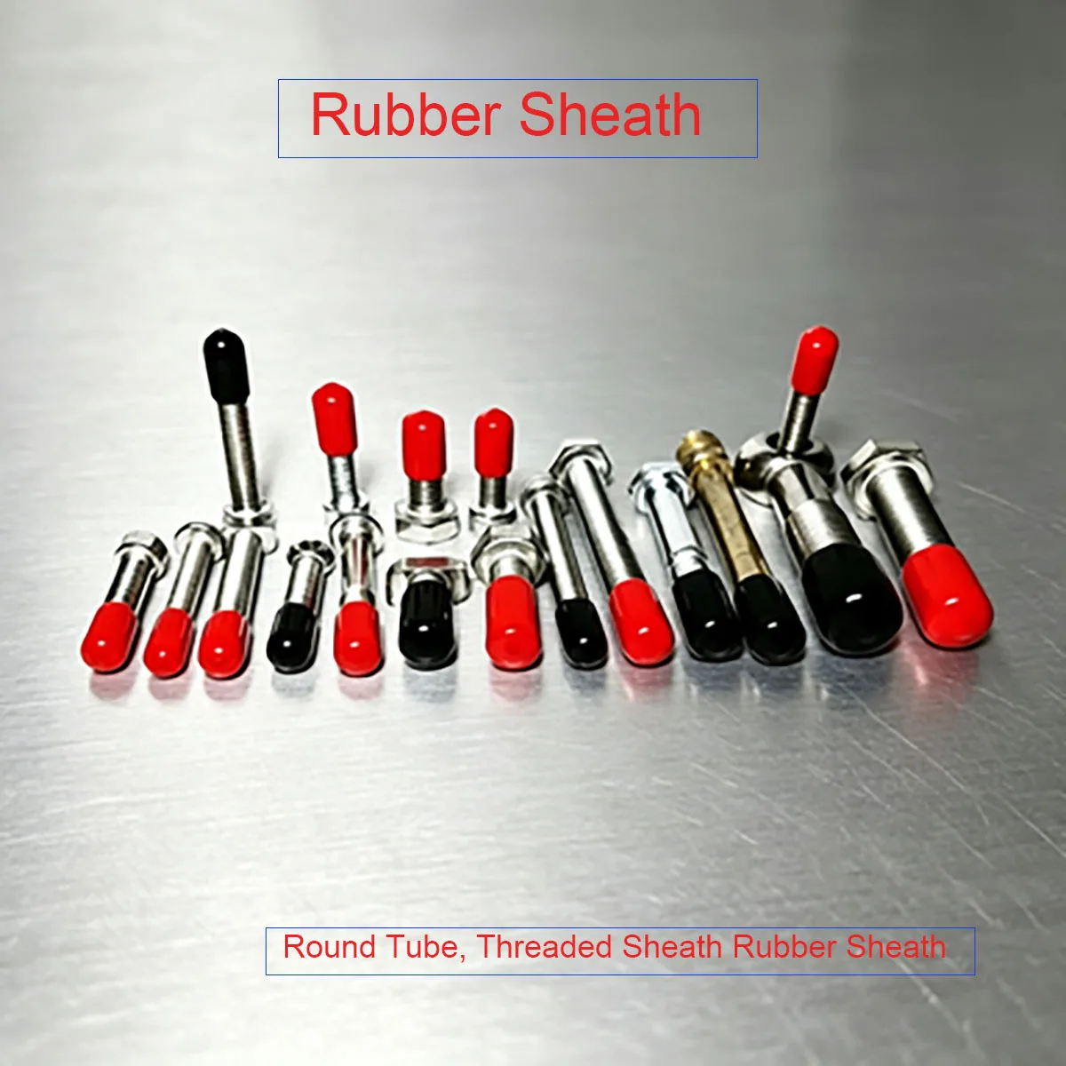 Round Tube, Threaded Sheath Rubber Sheath, Insulation, Cylinder Cap, Cable Sealing Cap, Threaded Protection Cover