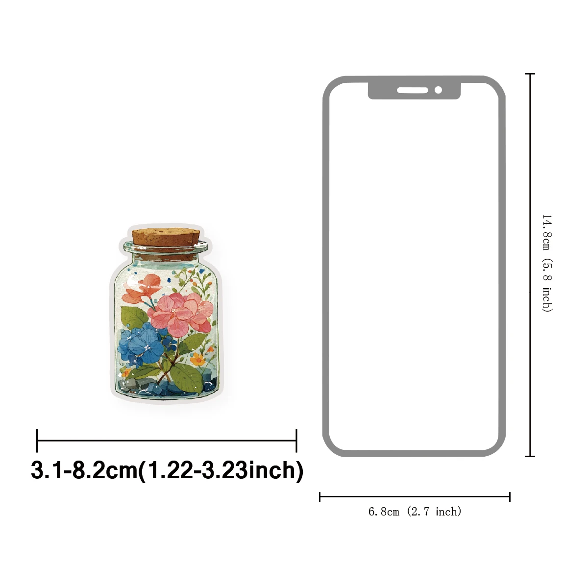 Etori Life Flowers in Dreams Vintage Oil Painting Style Flower Pattern Stickers for Scrapbooking Supplies, Room Decoration, Photo Albums, Notebooks, Phone Stickers, Children's Gift Bags, Student Stationery, DIY Decoration, Children's Stickers