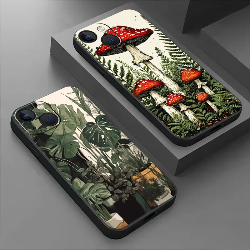 เคสโทรศัพท์สําหรับiPhone 16 Plus 14 15 Pro Max XR 12 8 13 Mini X XS 11ProMax 12Pro 7 Soft Shellดอกไม้ที่สวยงาม