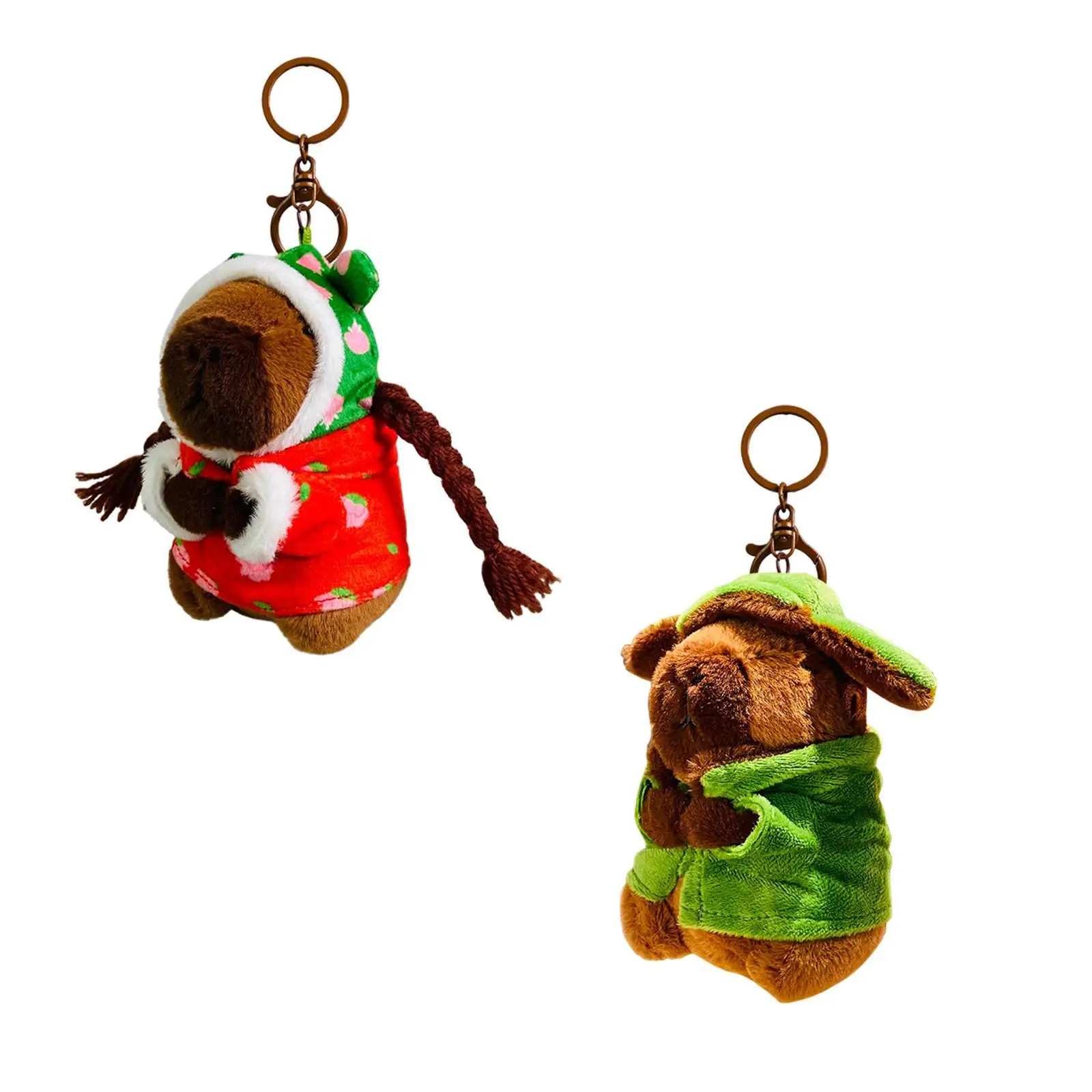 Capybara Keychain Birthday Gift Unique Creative Handbag Hanging Decoration Capybara Stuffed Animal Animal Key Chain for Family