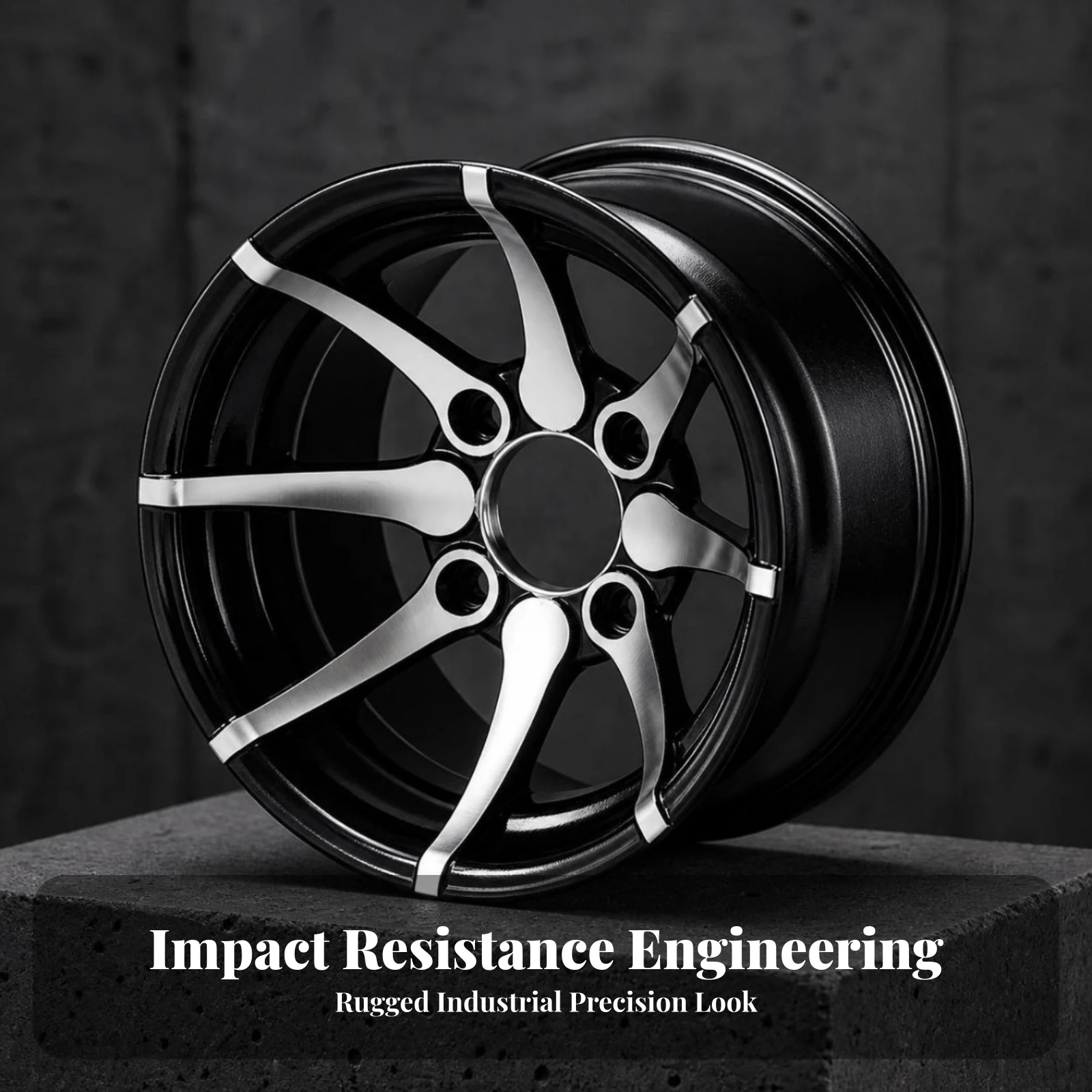 ATV Wheel Rim with 78 Mm Hole Distance Long-Lasting Wheel Rim with Five-Spoke Design Easy Installation Versatile for Riders