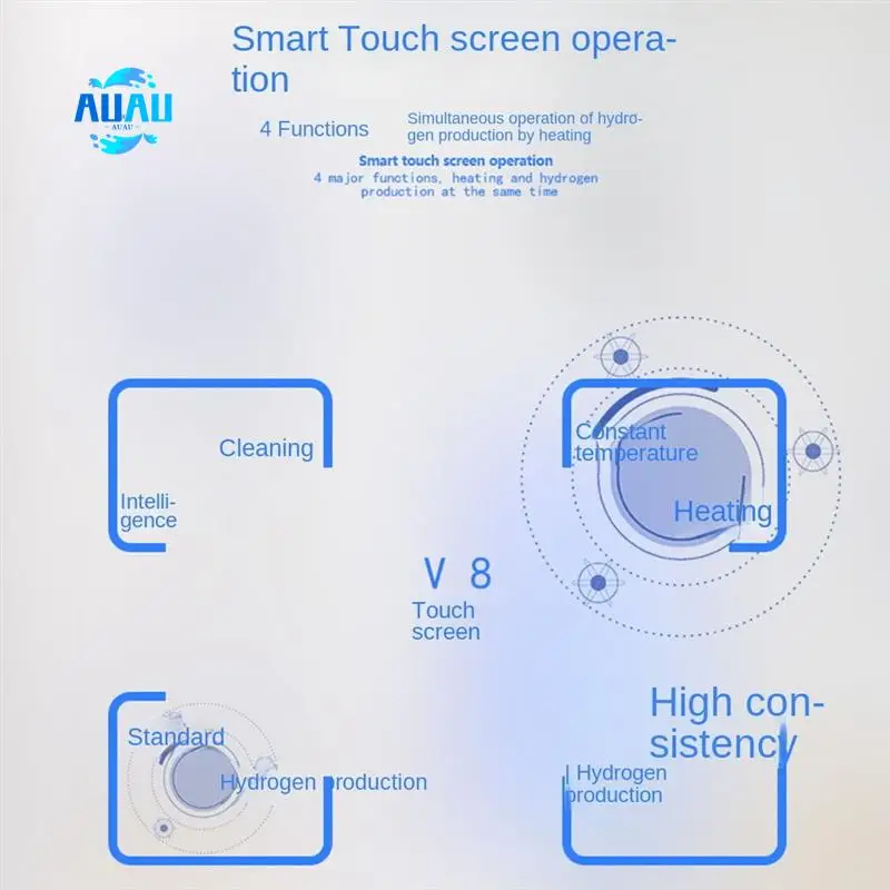 

AUAU-2L Rich Hydrogen Water Bottle Alkaline Water Ionizer Machine Water Filter Drink Hydrogen Water Generator